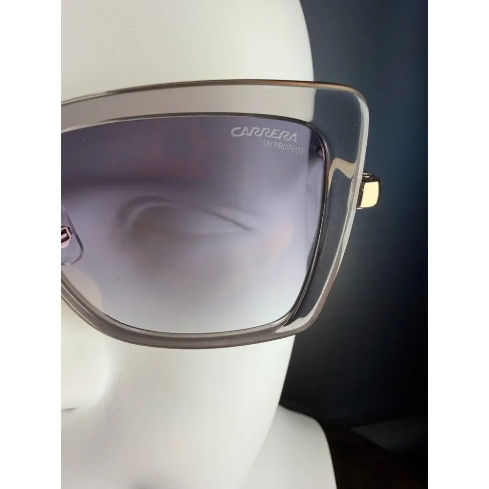 Carrera 3031/S Womens Sunglasses Grey Gold Mirror KB7FQ New Retail MSRP $190